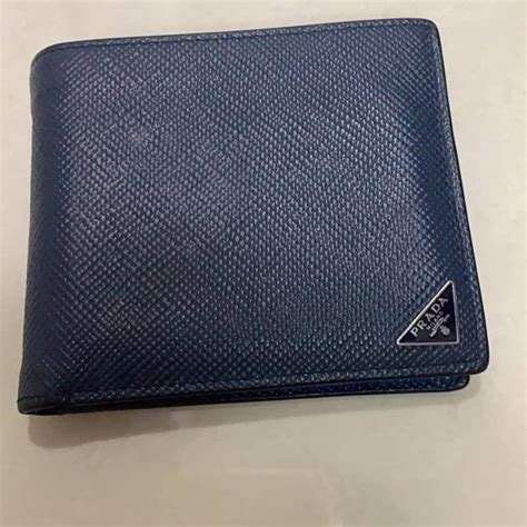 prada saffiano blue mens wallet|Prada odette saffiano.